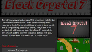 アクションADV「Black Crystal 7」（.00）がitch.ioにて無料！