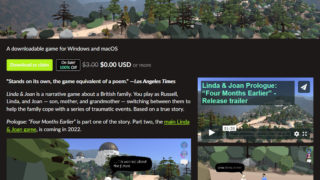 ADVゲーム「Linda & Joan Prologue」（.00）がitch.ioにて無料！